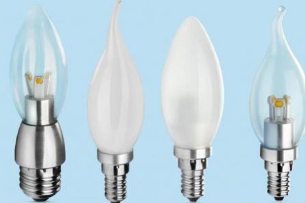 LED lampas ar E14 pamatni: raksturojums, pielietojums